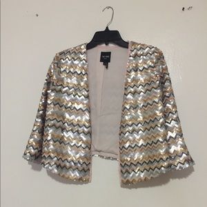 Nic +Zoe sequins Bolero jacket. Elegant piece.